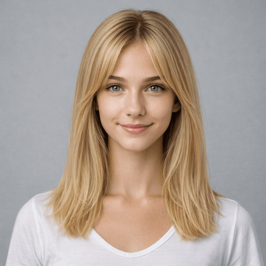Curtain Bangs women's hairstyle reference image