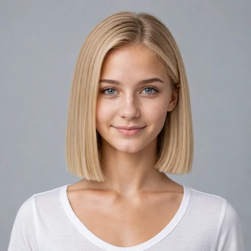 Blunt Bob AI hairstyle try-on template