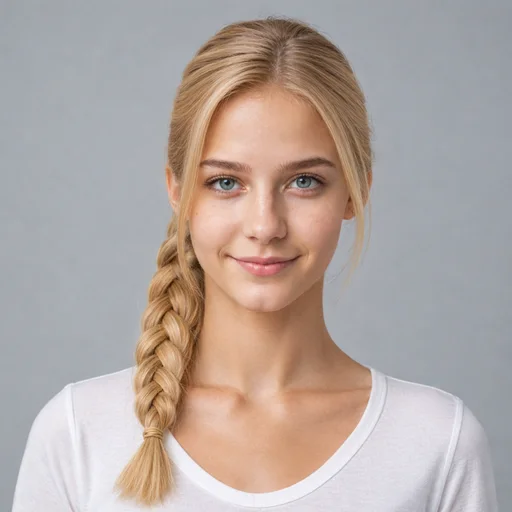 Braided Ponytail AI hairstyle try-on template