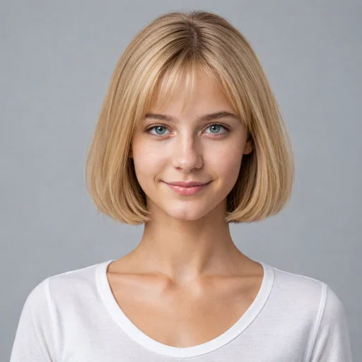 French Bob AI hairstyle try-on template