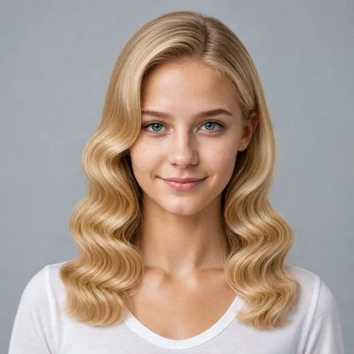 Hollywood Waves AI hairstyle try-on template