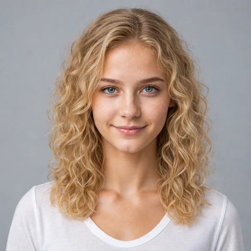 Natural Curls AI hairstyle try-on template